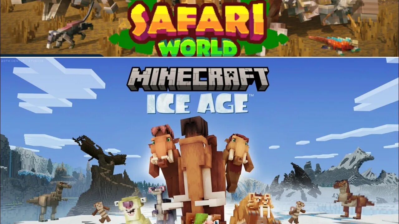 MINECRAFT ERA DO GELO! SAFARI WORLD! TWITCH! PEDROSK GAMER! TAWNY GRF! @NEWxXx Games #minecraft