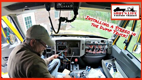 Installing a Stereo in the Dump Truck! | Shots Life