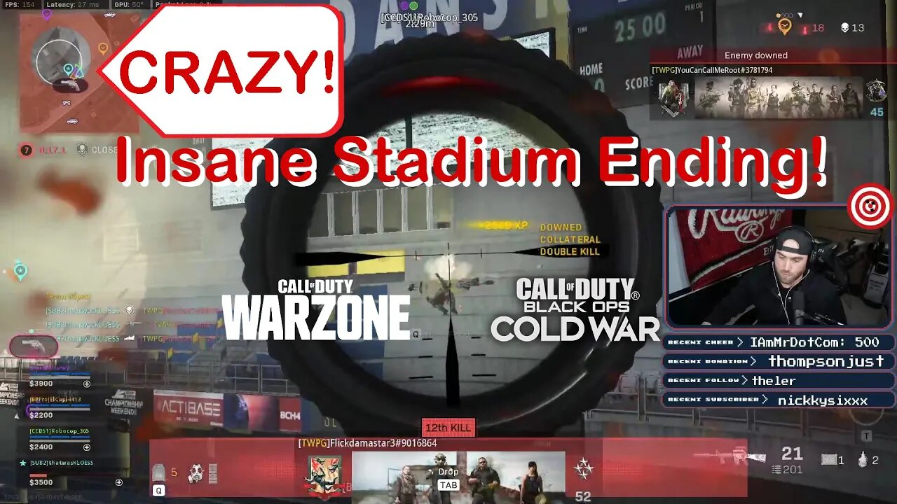 Insane Stadium Ending! Must See!!! | Call of Duty: Cold War Warzone #shorts