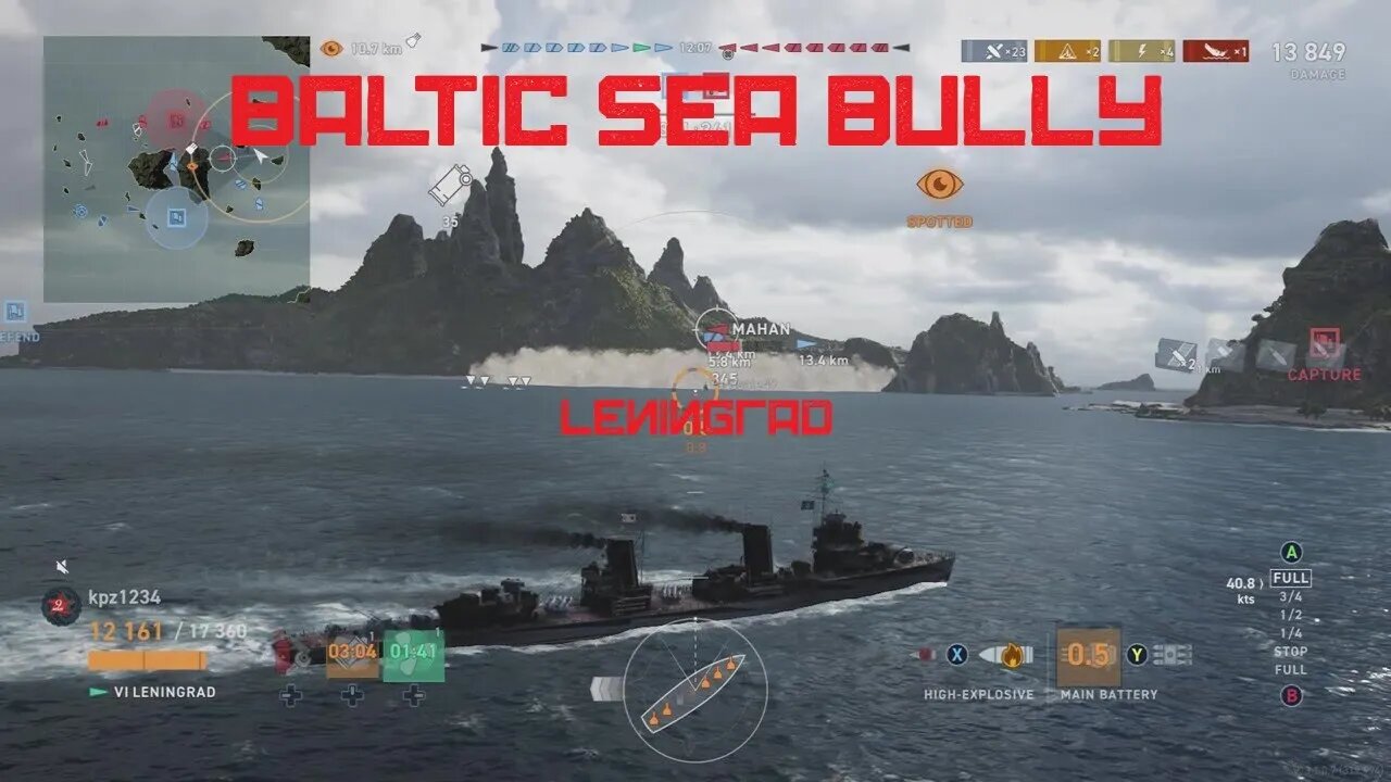 Baltic Sea Bully (Leningrad Gameplay Review in World of Warships Legends)