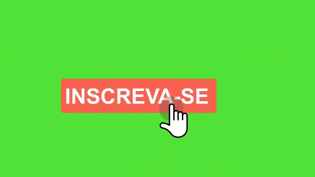 Chroma key botão inscreva-se green screen