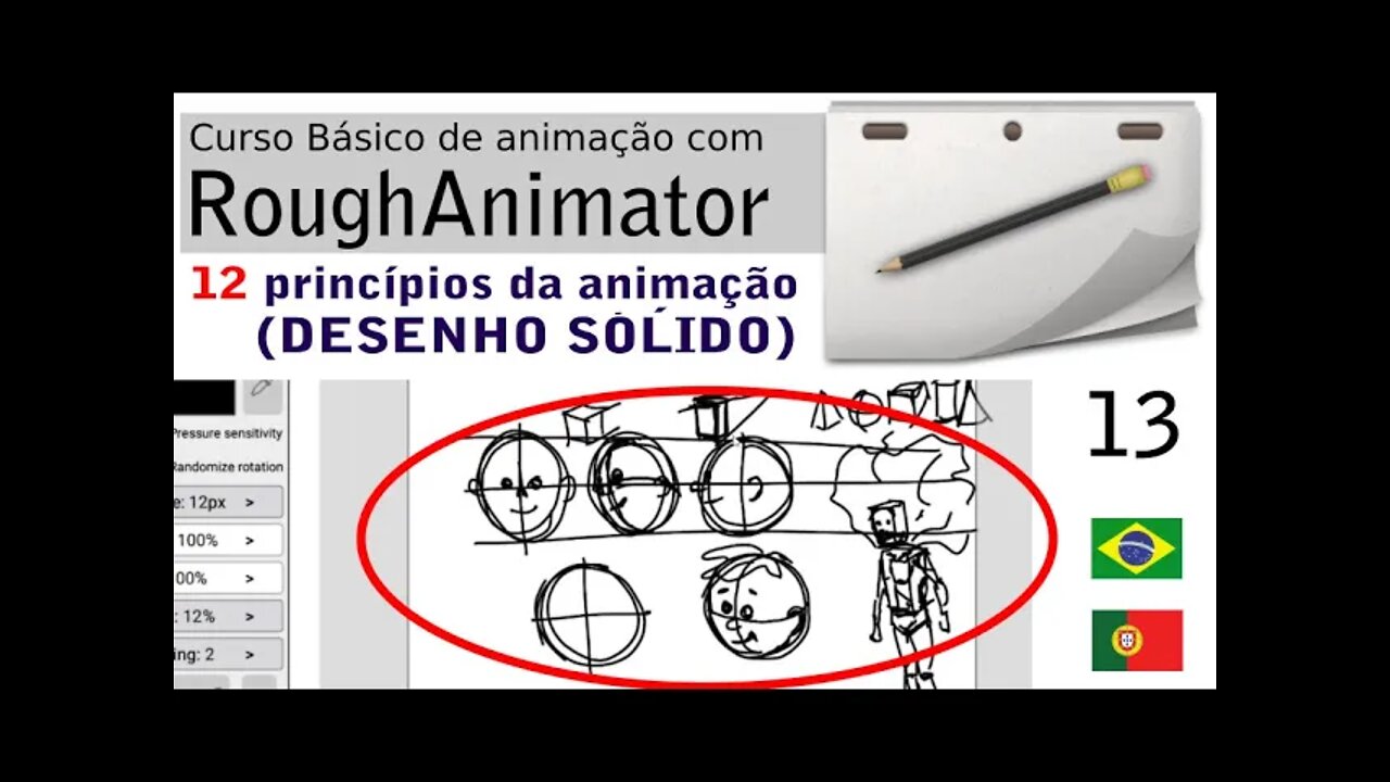 Princípios da animação - 08 (Desenho sólido) - RoughAnimator 13