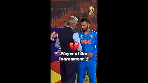 Player Of the tournament 💔 #viratkholi