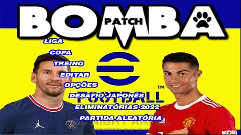 BOMBA PATCH 2022 PS2 BRASILEIRÃO 100% ATUALIZADO EDITOR BY VILIMAR