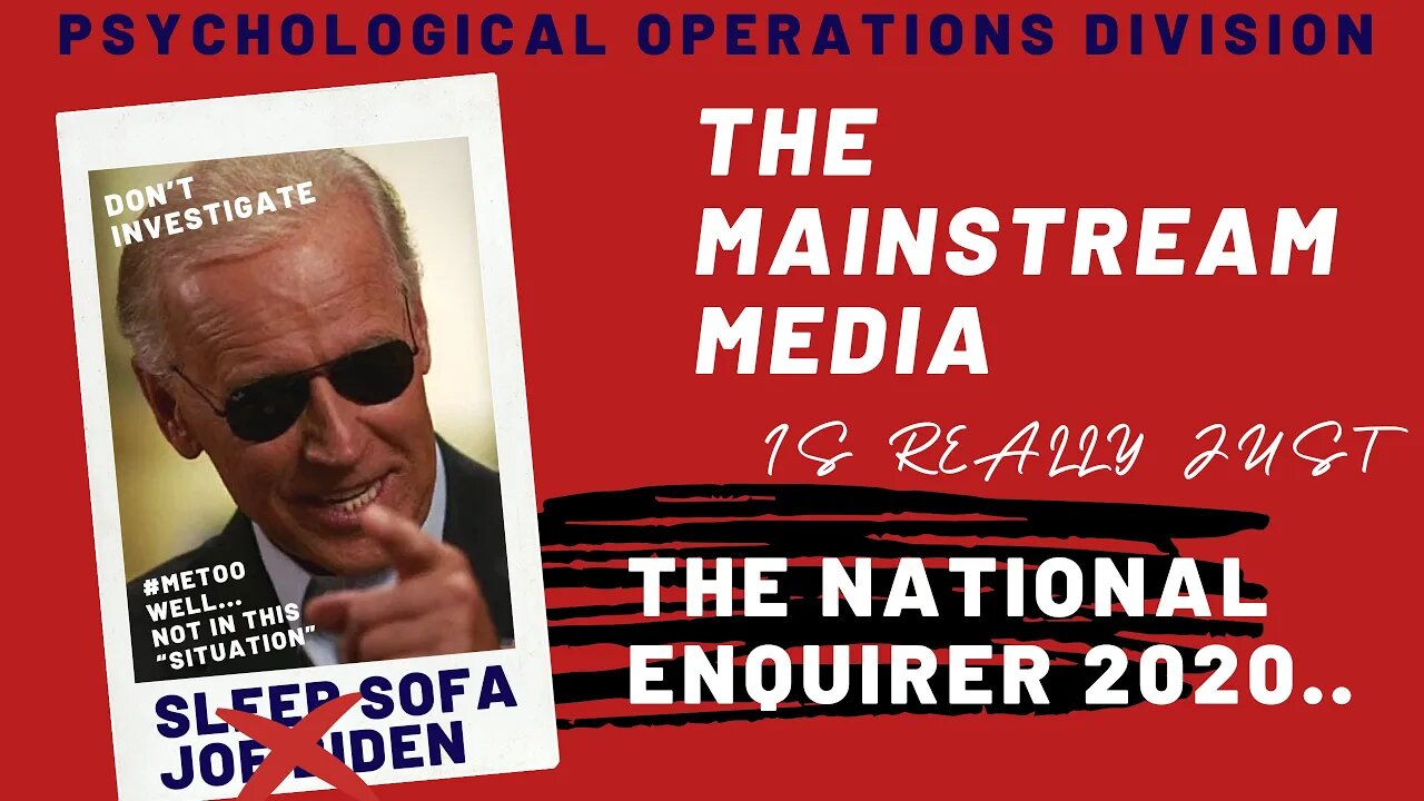 Mainstream Media is just the National Enquirer 2020..