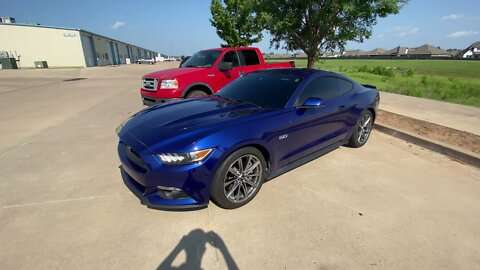 Tulsa Auto Wraps | White Glove Auto | Blue Mustang