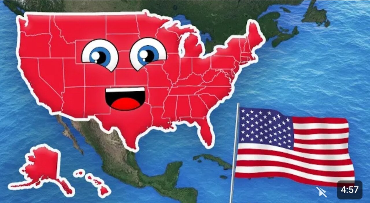 The 50 States Song - 50 States and Capitols of the United States of America Song