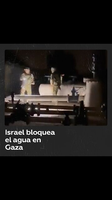 Israel detiene el suministro de agua a la Franja de Gaza