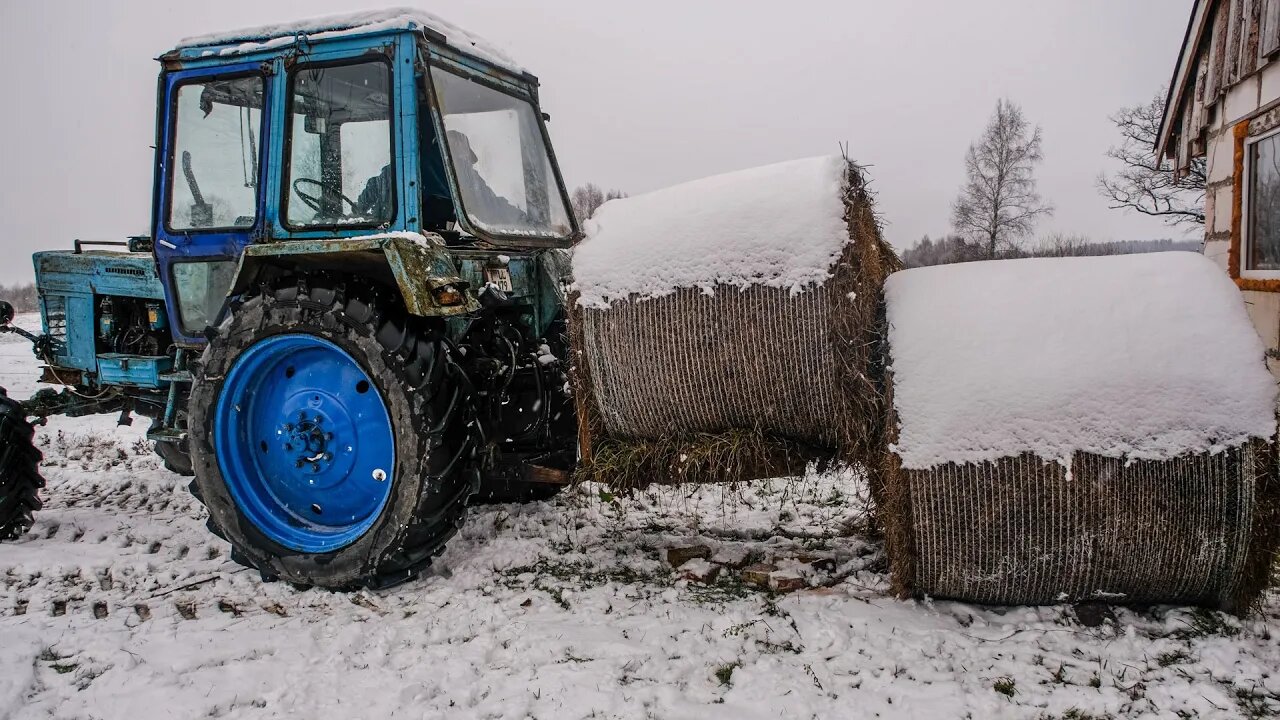 Neighbors Helped us out with their Tractor.