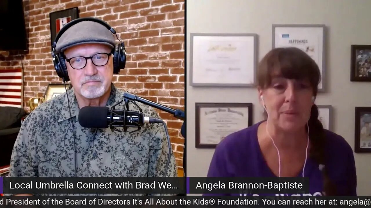 Angela Brannon Baptiste LIVE on Local Umbrella Connect with Brad Weber