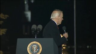 Confused Biden Leaves The Stage With The Microphone