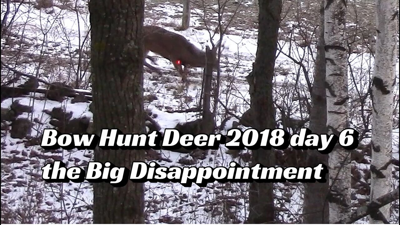 Bow Hunt Deer 2018 day 6 the Big Disappointment