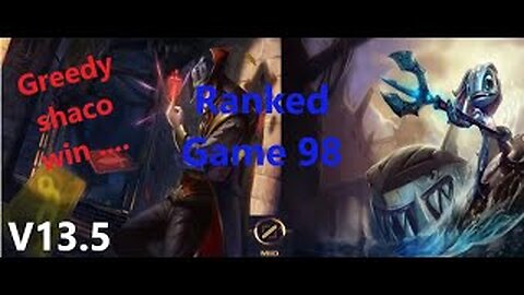 Ranked Game 98 Twited Fate Vs Fizz Mid League Of Legends 13.5