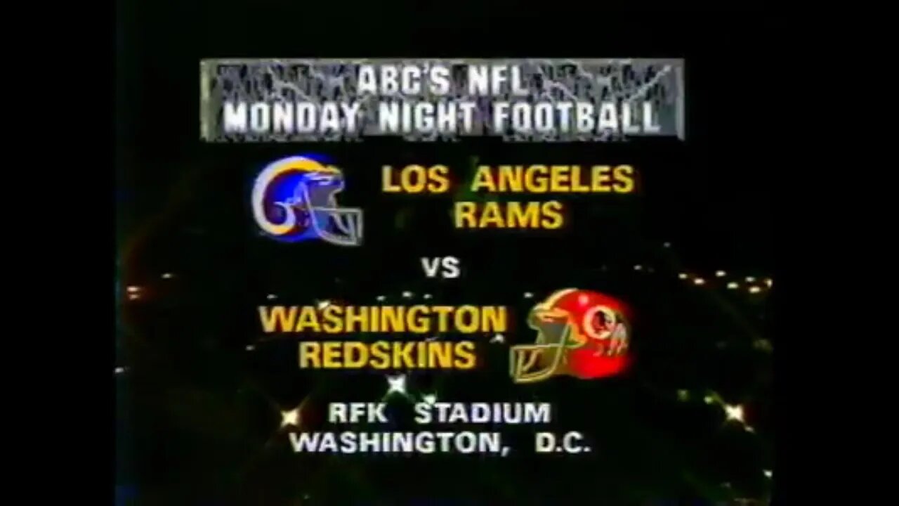 1987-11-23 Los Angeles Rams vs Washington Redskins