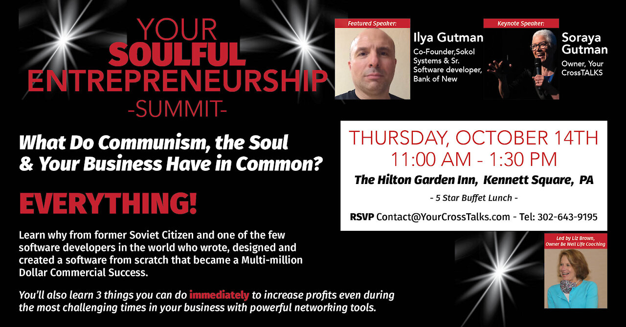 Your Upcoming Entrepreneurial Summit Oct. 2021