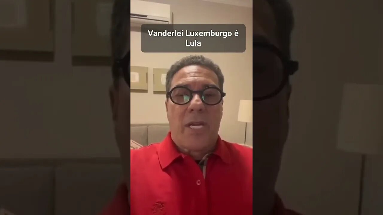 Luxemburgo declarando seu voto em Lula 2022