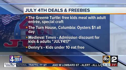 Enjoy these July 4th deals and freebies