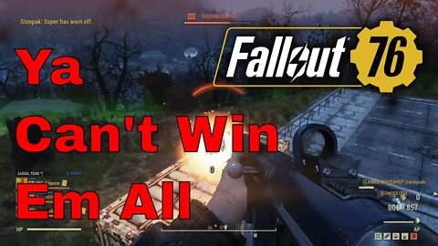 Fallout 76 Under Attack! You Cant Expect To Win Every Fight