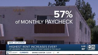 Highest rent increases ever? Top 3 Valley rent raisers