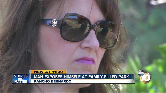 Man exposes himself at family-filled park