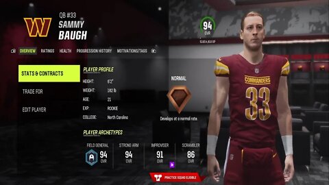 How To Create Sammy Baugh Madden 23