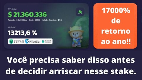 FarmHero - Informações adicionais e stake de 17000% de rendimento ao ano.