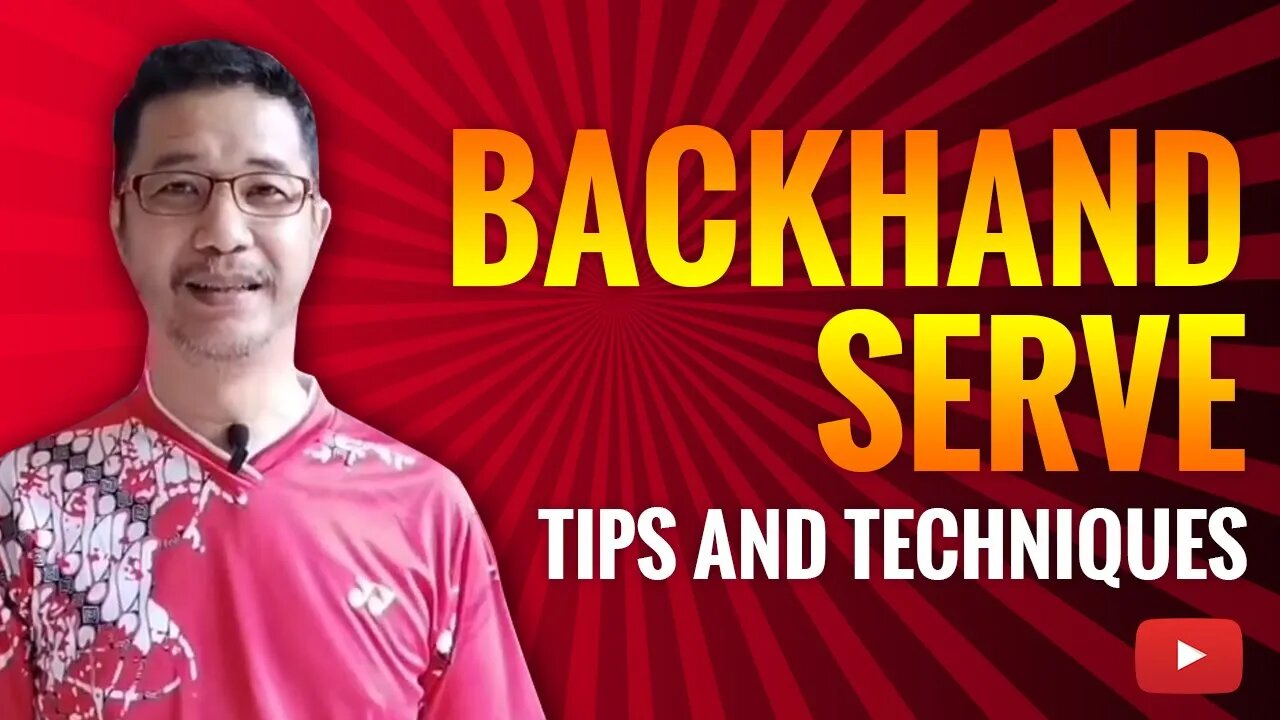 Badminton Backhand Serve Tips and Techniques - PB KUSUMA TANGKAS - Indonesian with English subtitles