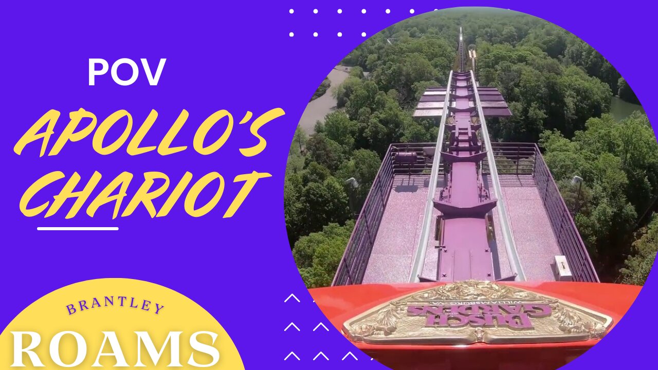 POV Apollo’s Chariot Roller Coaster Busch Gardens Williamsburg