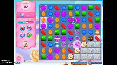 Candy Crush Level 784 Audio Talkthrough, 3 Stars 0 Boosters
