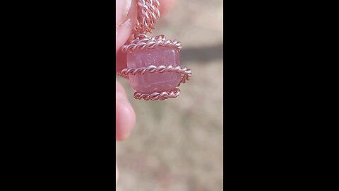 So cute and powerful! Strawberry Quartz Cube Royal Cubit Copper Tensor Coil Amulet