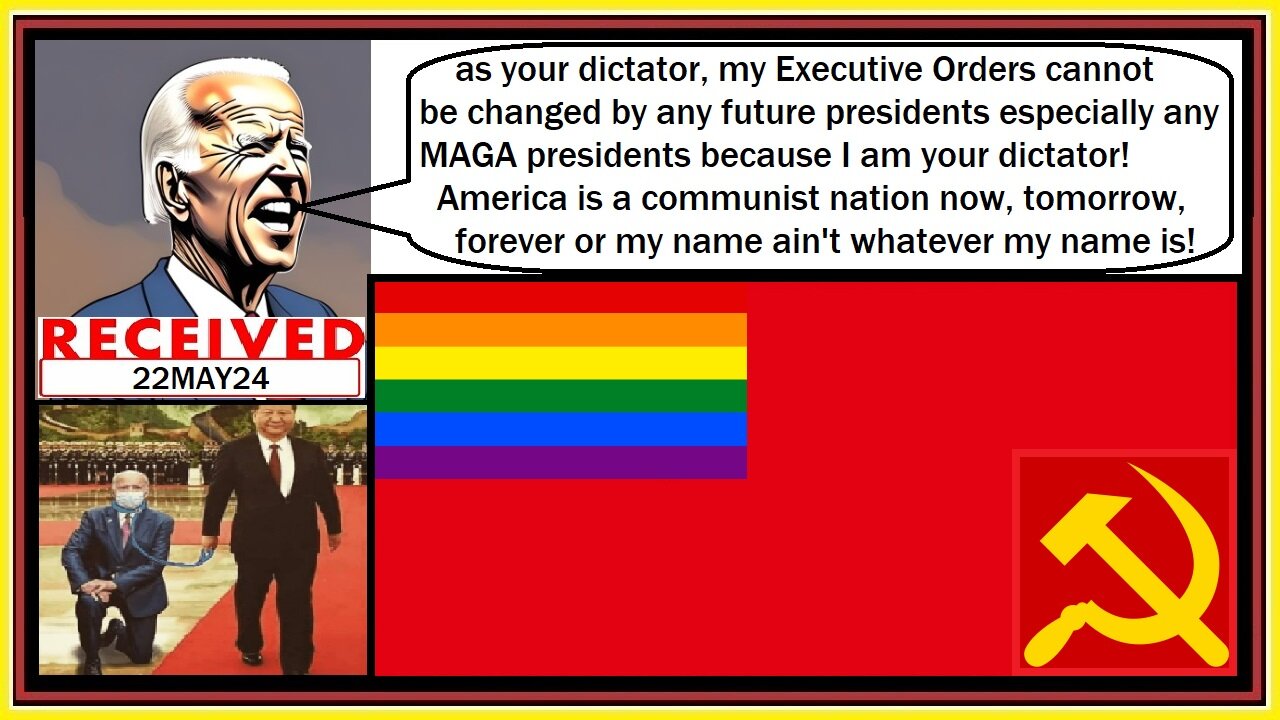 as your dictator, my Executive Orders cannot be changed by President Trump
