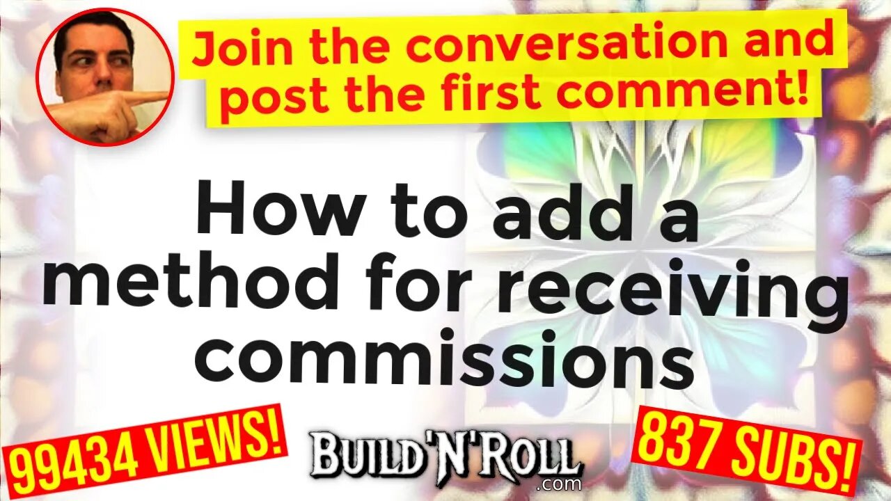 How to add a method for receiving commissions