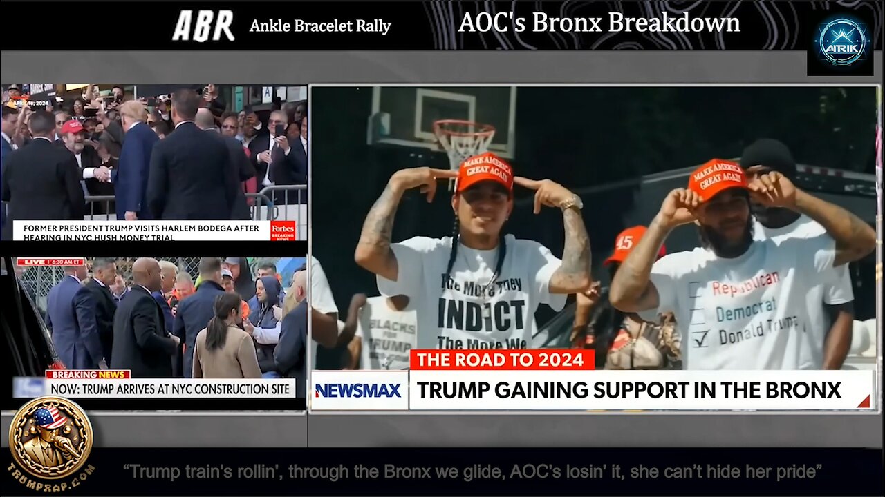 SOUTH BRONX RALLY: DJ ‘T’ (A.I. TRUMP) RAPS ‘BOUT AOC’s BRONX BREAKDOWN