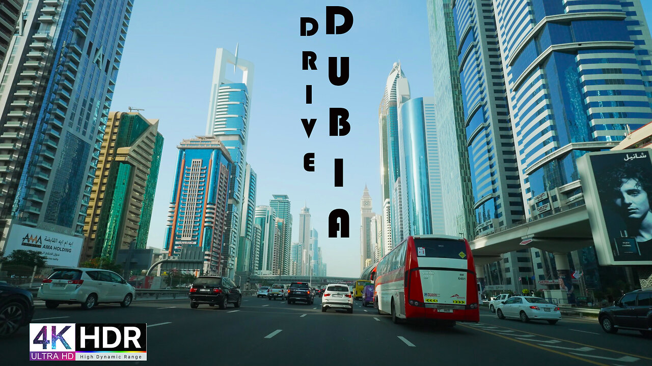 Dubai city Drive 4K HDR