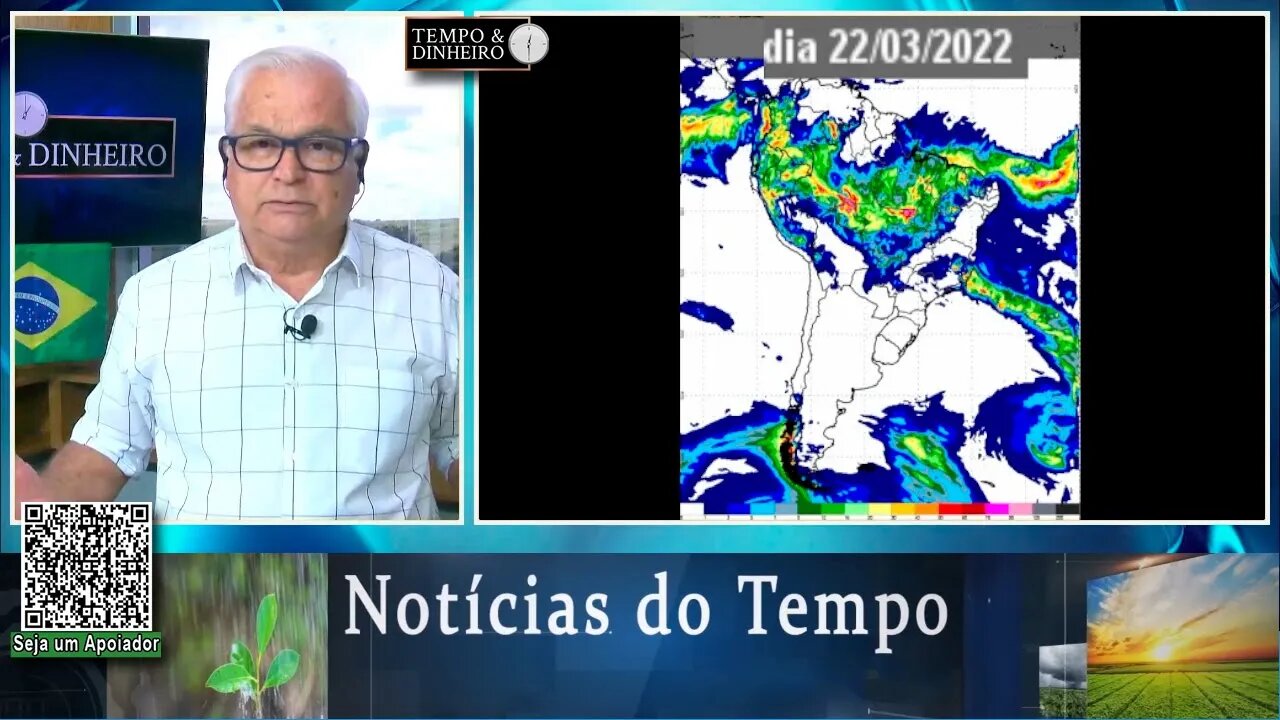 Previsão do tempo com chuvas em várias regiões do País e Sul com ar mais seco