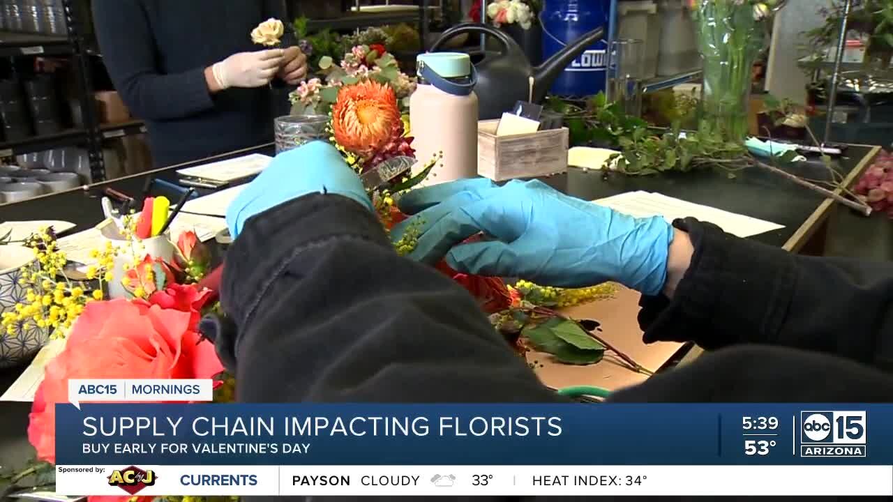 Supply chain impacting florists ahead of VDay