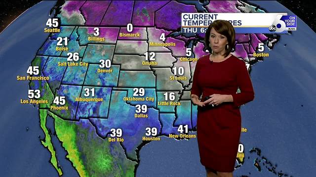 Inversion breaks down tonight with milder temperatures, mountain snow for Friday