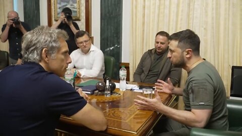 Ben Stiller meets President Zelensky while visiting Ukraine