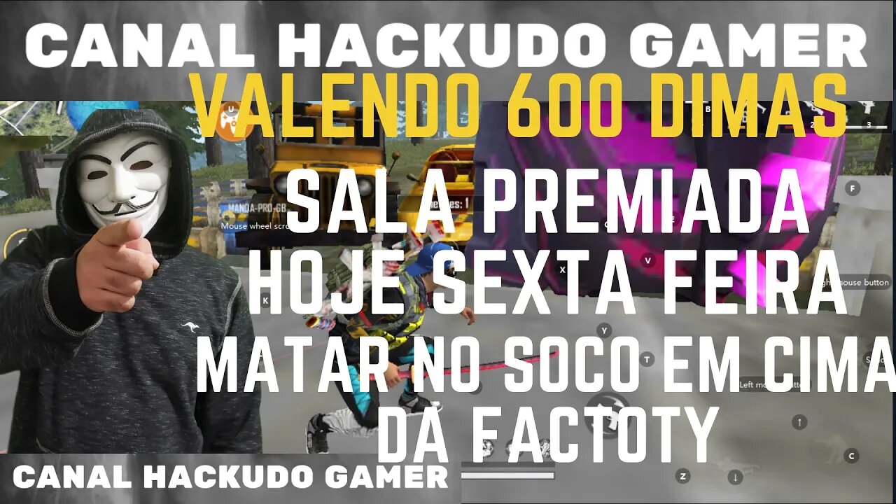 MOD MENU FF - HACKUDO GAMER - LIVE DE HACK - FFF AO VIVO - HACK