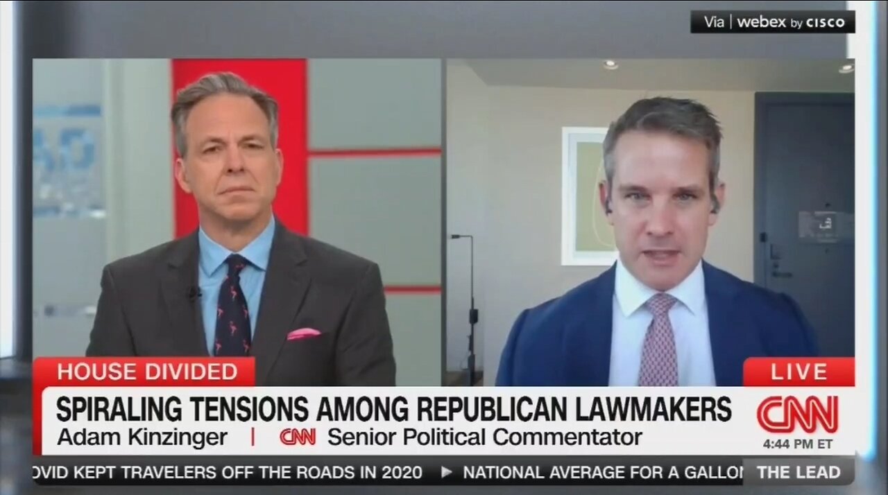 Adam Kinzinger Whines That Kevin McCarthy Shoulder Checked Him