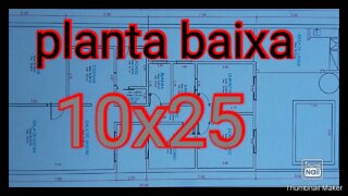 planta baixa 10x25