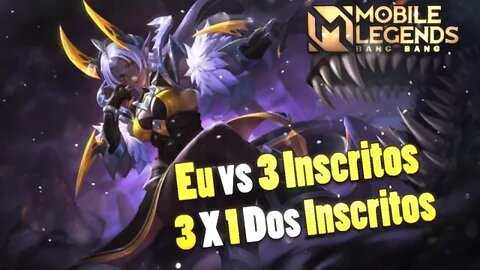 1x3 Contra MIM • 1 CONVIDADO x 3 INSCRITOS | Mobile Legends