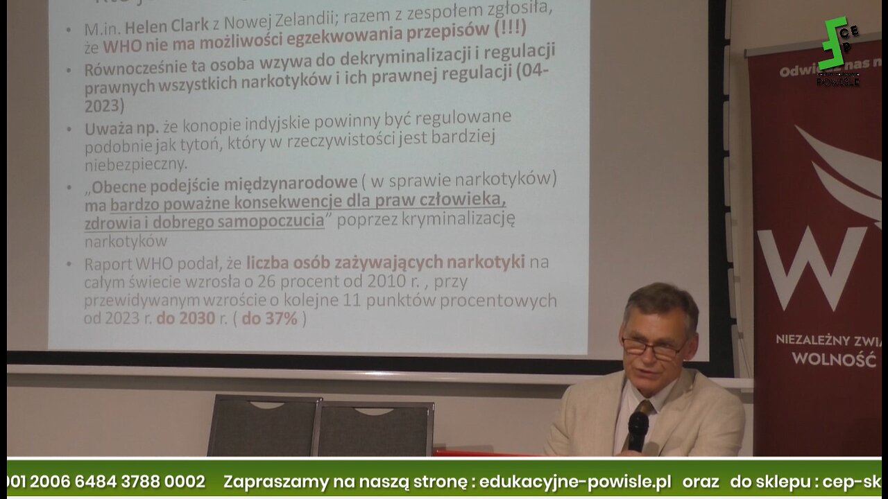 Lek. med. Piotr Rossudowski: Zapobieganie pandemiom w planach Światowej Organizacji Zdrowia - III Kongres środowisk wolnościowych - Lublin, 02.09.2023