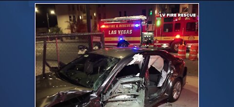 1 dead after suspected DUI crash in downtown Las Vegas