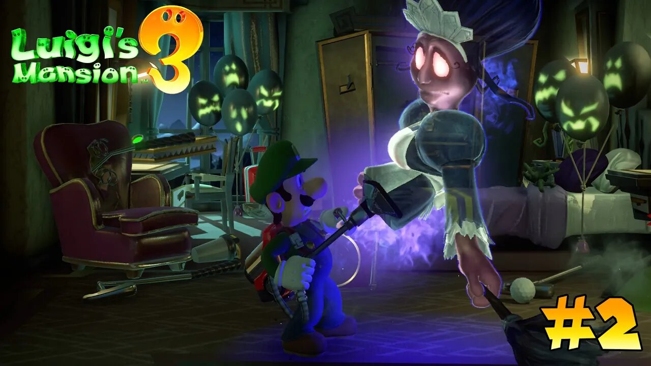 Luigi's Mansion 3 Gameplay Walkthrough Part 2 - Floor 5F + Maid Boss Fight