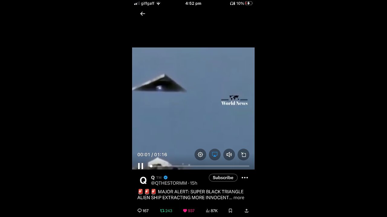 Q the storm: flying triangle