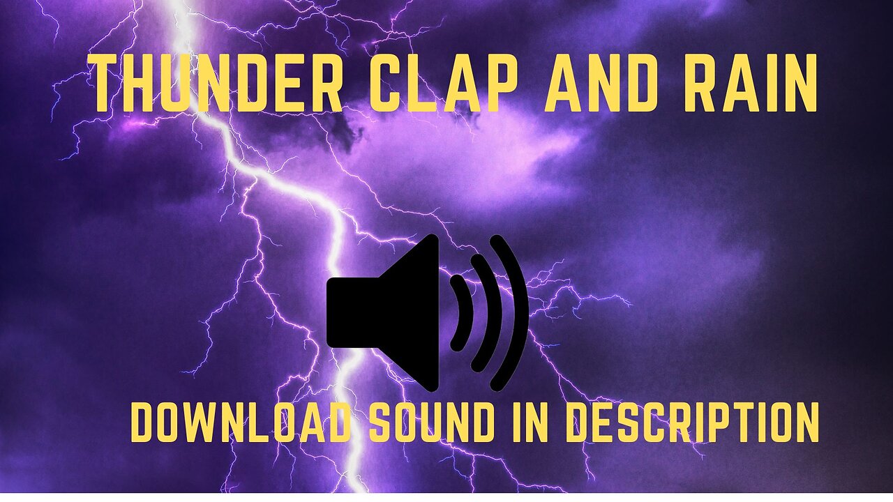 Thunder Clap and Rain Sound Effect #thunder #rain #sound #soundeffects #shorts