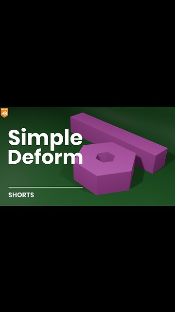 How to fix the simple deform bending issue in Blender [3.4] #shorts