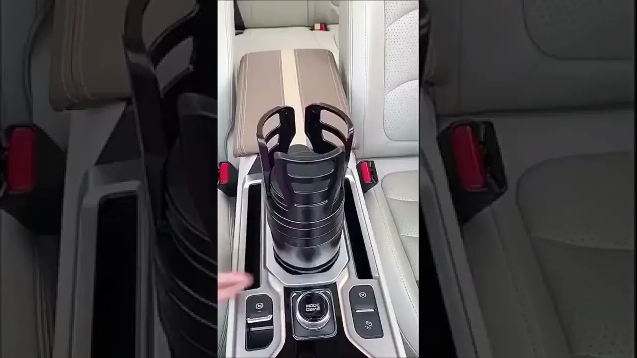 This car cup holder provides additional space to place more things in your car