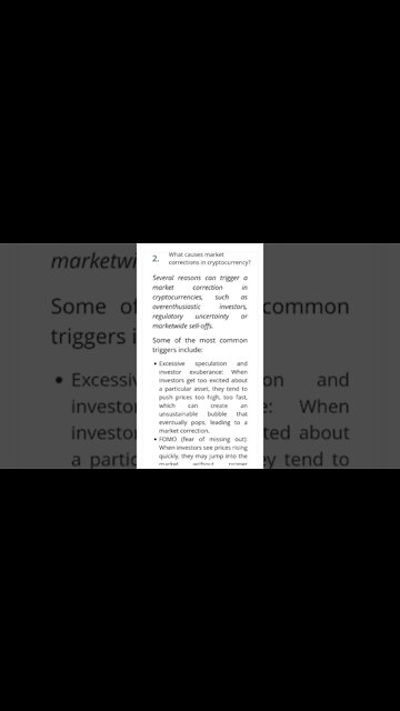 What Causes Market Corrections In Cryptocurrency? #cryptomash @Hashoshi4 @CryptoCasey @Finematics